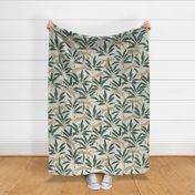 Tropical Wildlife Collection - Sage and Beige 01 / Large