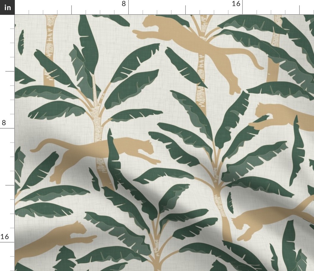 Tropical Wildlife Collection - Sage and Beige 01 / Large