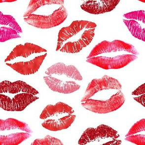 Pink Lips Wallpaper and Home Decor | Spoonflower
