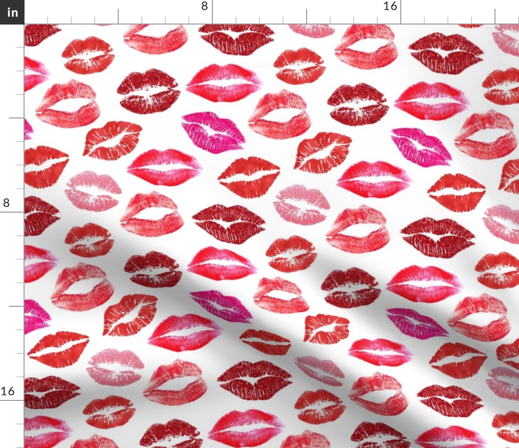 Lips Kiss (Glitter, Matte, Red & Pink)