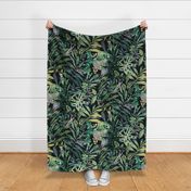 Jungle - moody tropical flora - large