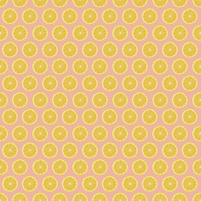 Lemon slice - pink - tiny scale