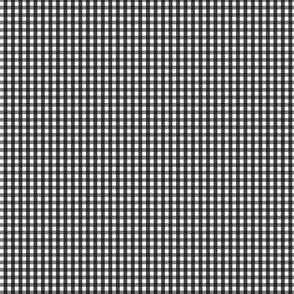 gingham ultra small black and white