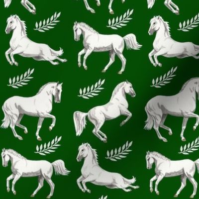 Lipizzan at liberty dark green 10