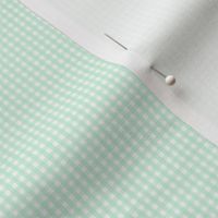 gingham ultra small ice mint green