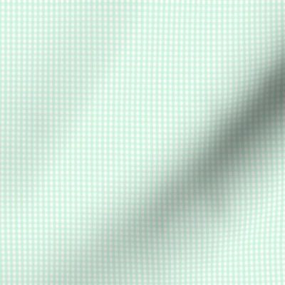 gingham ultra small ice mint green