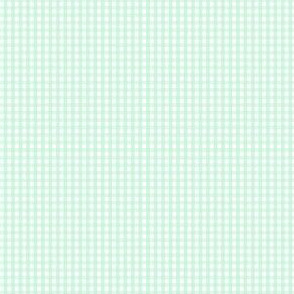 gingham ultra small ice mint green