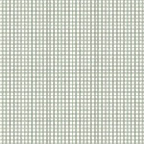 gingham ultra small sage green