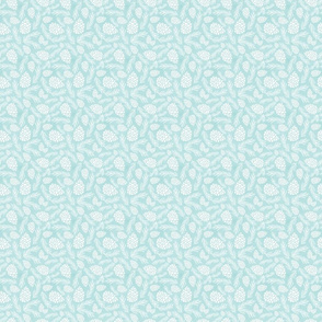Light Blue and White Evergreen and Pine Small
