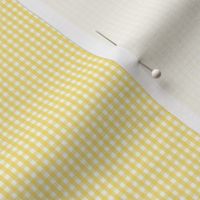 gingham ultra small butter yellow