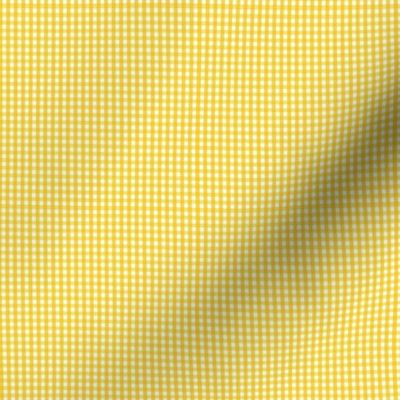 gingham ultra small mustard yellow