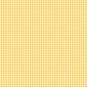 gingham ultra small golden yellow