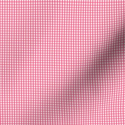 gingham ultra small hot pink