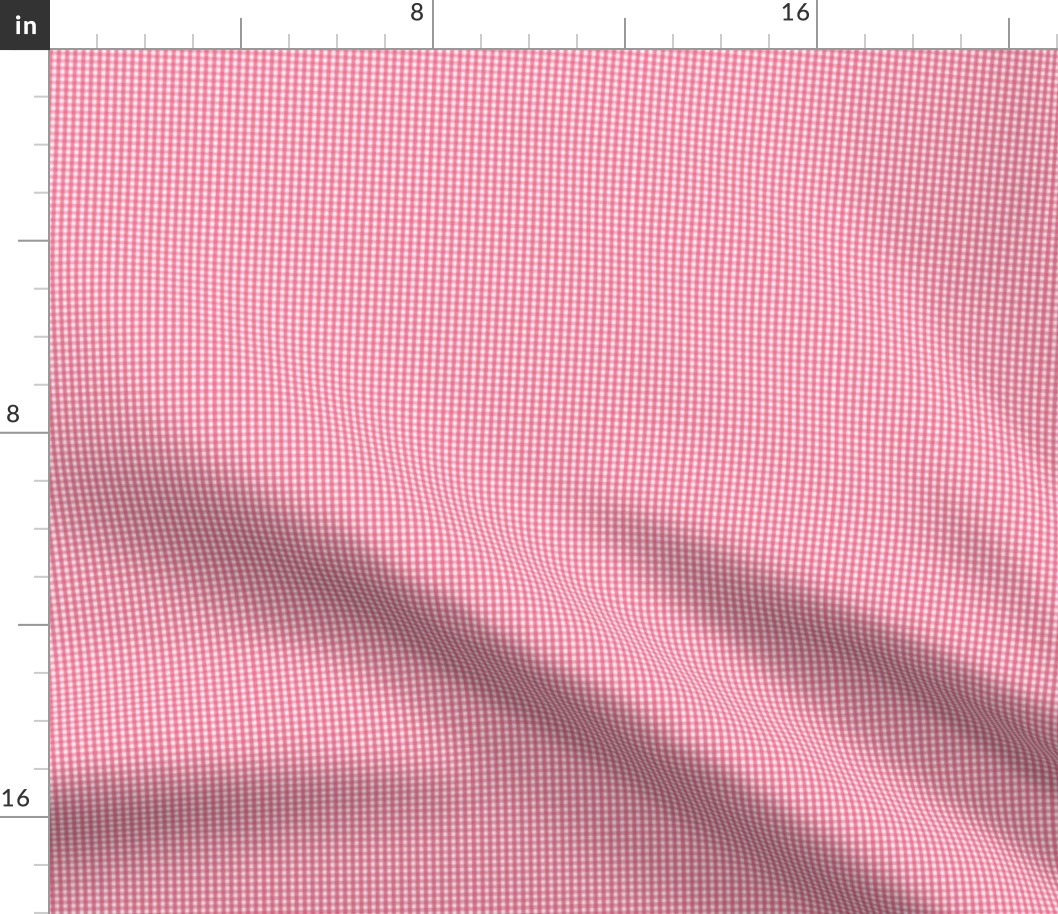 gingham ultra small hot pink