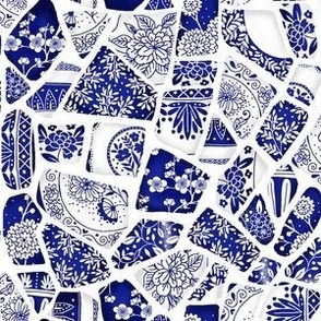 Blue and White Mosaic 