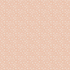 Pink and White Snowflakes Mini Print