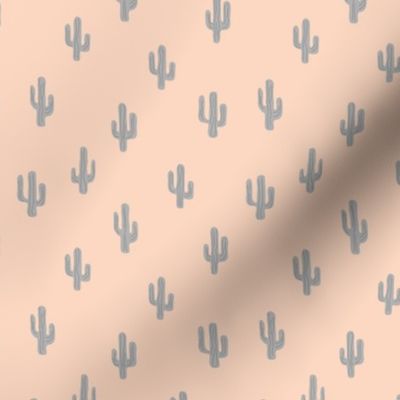 The minimalist boho garden cactus plants desert pattern baby neutral nursery gray beige sand