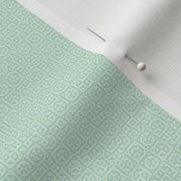 tiny circles in squares in mint - Turing pattern 6