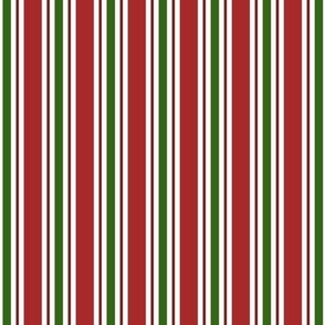 Christmas Stripes Small V
