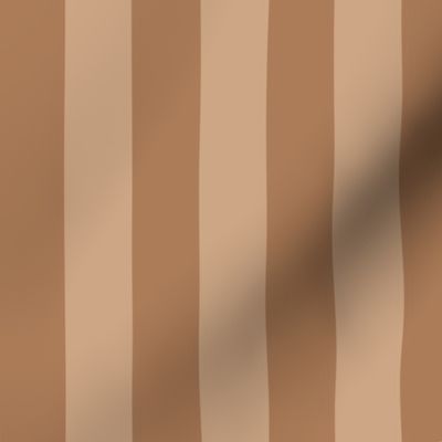 Large Almond Awning Stripe Pattern Vertical in Hazelnut Color