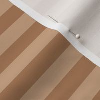 Almond Awning Stripe Pattern Horizontal in Hazelnut Color