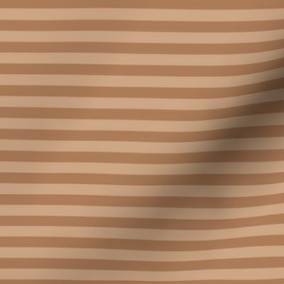 Almond Bengal Stripe Pattern Horizontal in Hazelnut Color