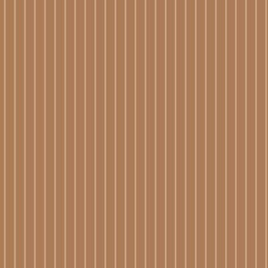 Small Almond Pin Stripe Pattern Vertical in Hazelnut Color