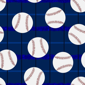 Baseball - Blue Plaid