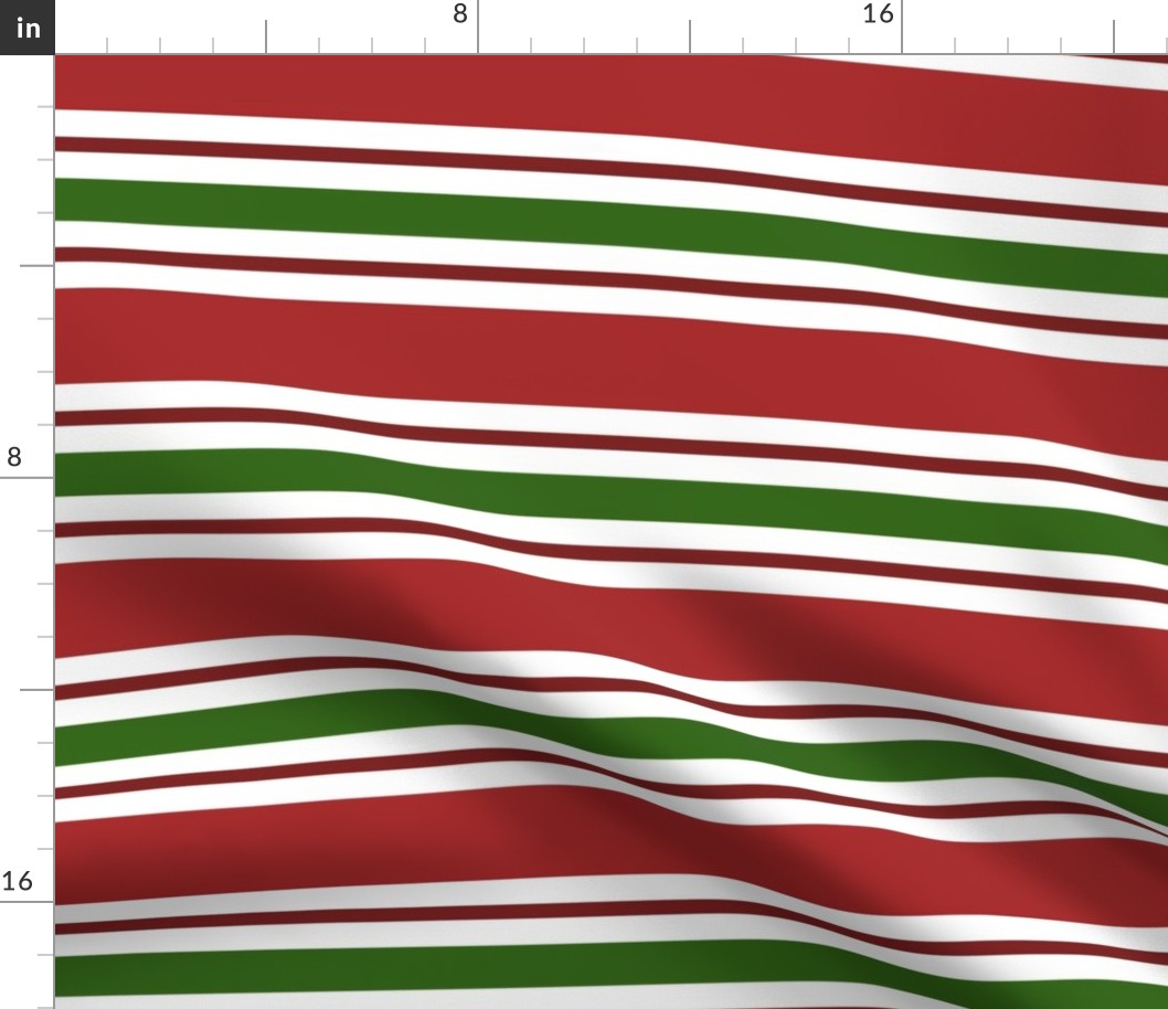 Christmas Stripes Large Horizontal