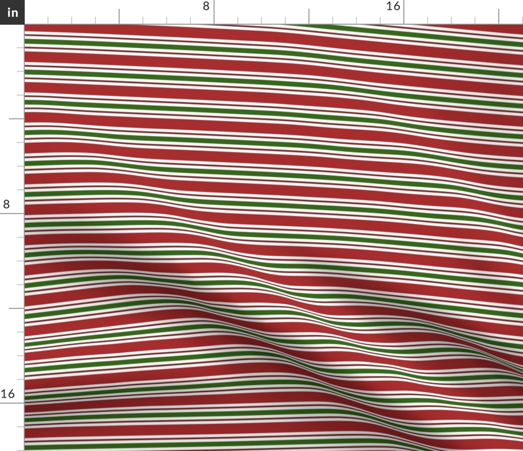 Christmas Stripes Small Horizontal