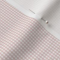 gingham ultra small dusty pink