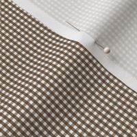 gingham ultra small brown