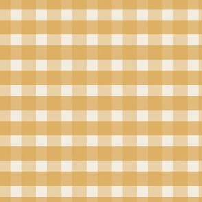 Farmhouse Gingham Check in Maize Yellow