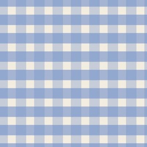 Farmhouse Gingham Check in Cornflower Blue