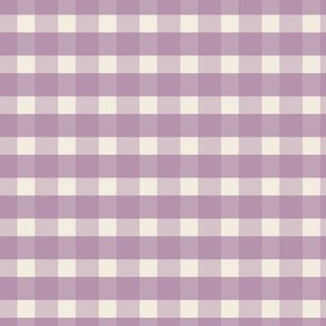 Farmhouse Gingham Check in Lavender 