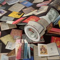 Antique Library Wood Background