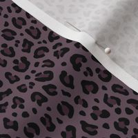 ★ LEOPARD PRINT in GRAYISH PLUM ★ Tiny Scale / Collection : Leopard spots – Punk Rock Animal Print