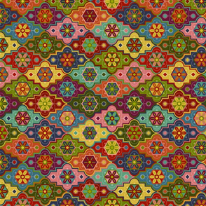 Moroccan Mosaic - Horizontal for tea towels