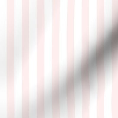 1/2" Light Baby Pink and White Stripes - Vertical - 1/2 Inch / Half In / 1/2 In / 1/2in / 0.5 Inch