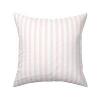 1/2" Light Baby Pink and White Stripes - Vertical - 1/2 Inch / Half In / 1/2 In / 1/2in / 0.5 Inch