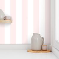 3" Light Baby Pink and White Stripes - Vertical - 3 Inch / 3 In / 3in