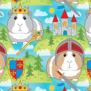 large prince and knight guinea pigs