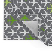 Green Planes on Gray