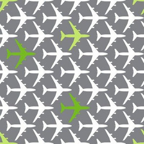 Green Planes on Gray