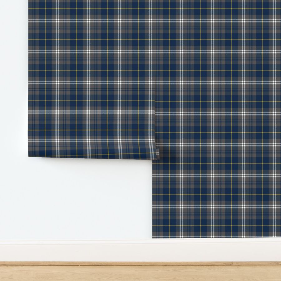 Fall Plaid//Grey Navy Mustard