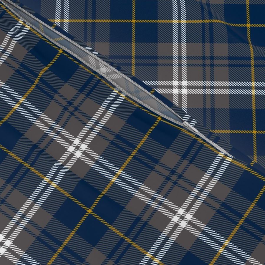 Fall Plaid//Grey Navy Mustard