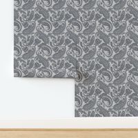 Large Paisley Positivity grey shades