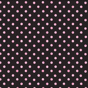 polka dot pink and black