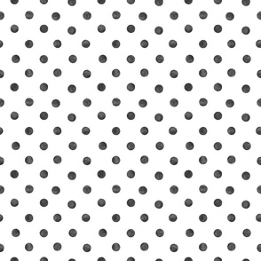 polka dot black and white