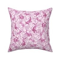 Rabbit Hare Paisley - pink - medium -